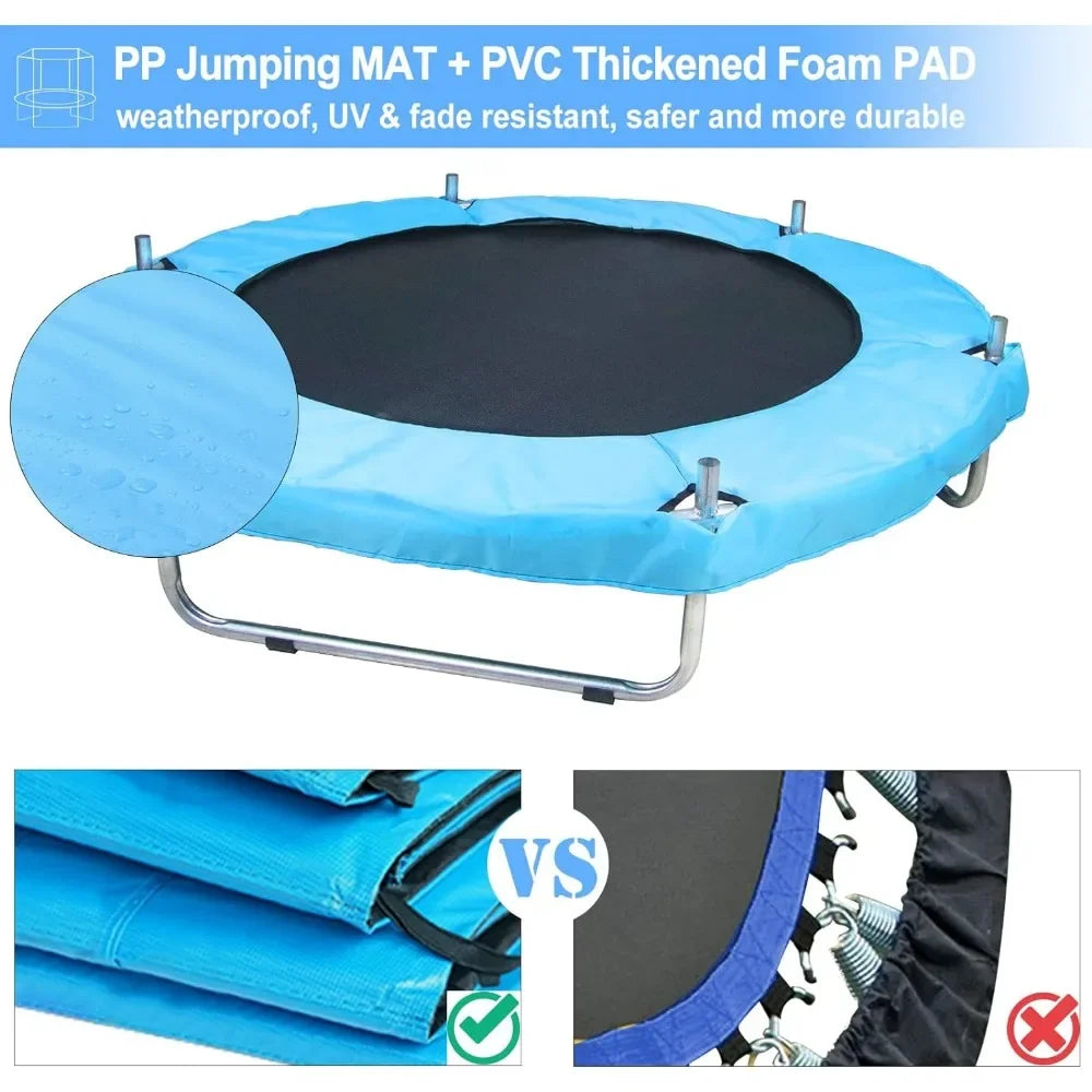 Small Trampoline with Safety Enclosure: 4.6FT Round Jumping Mat, Ideal Gift for Children