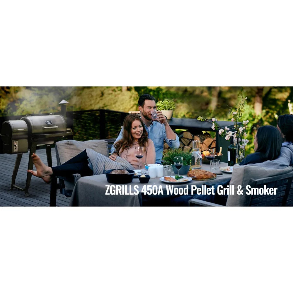 Z GRILLS ZPG-450A: 2024 Upgrade Wood Pellet Grill & Smoker, 6-in-1 BBQ, Auto Temp Control