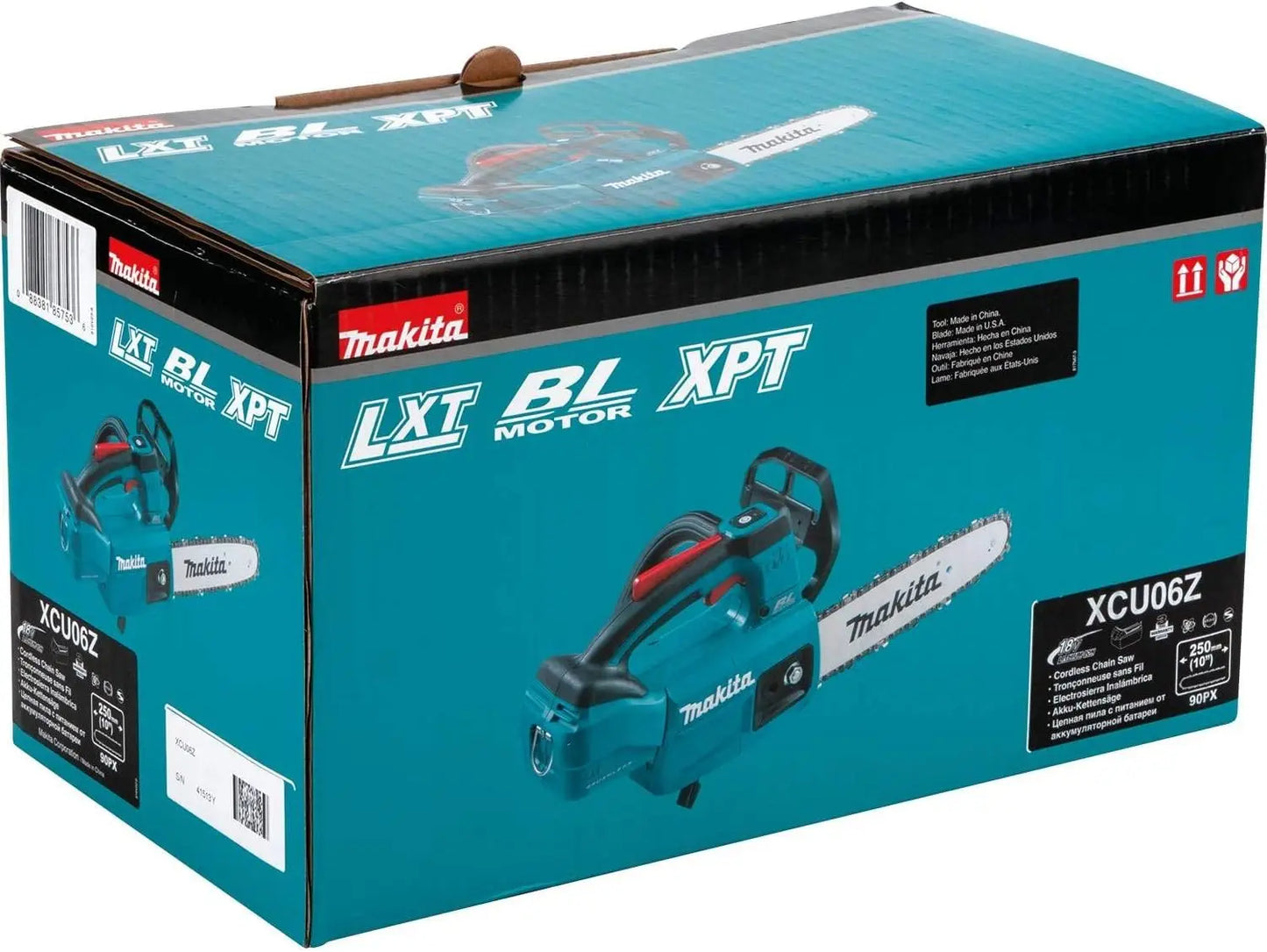 Makita XCU06Z 18V LXT® Lithium-Ion Brushless Cordless 10" Top Handle Chain Saw, Tool Only