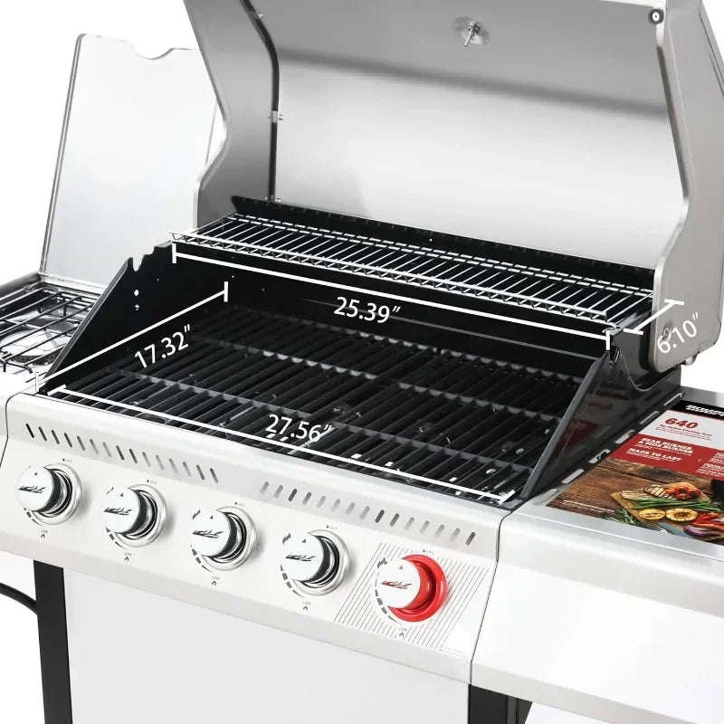 Royal Gourmet GA5401T 5-Burner BBQ Propane Grill with Sear Burner and Side Burner