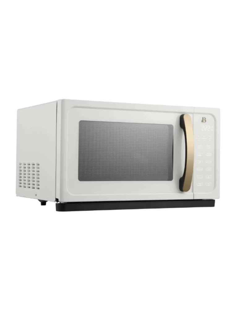 1.1 Cu ft 1000 Watt, Sensor Microwave Oven, White Icing Kitchen Appliances.