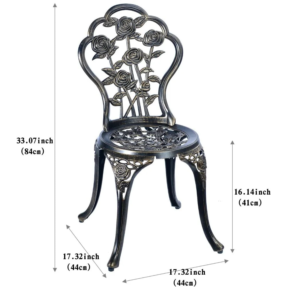 3-Piece Rattan Bistro Set: Outdoor Patio Furniture