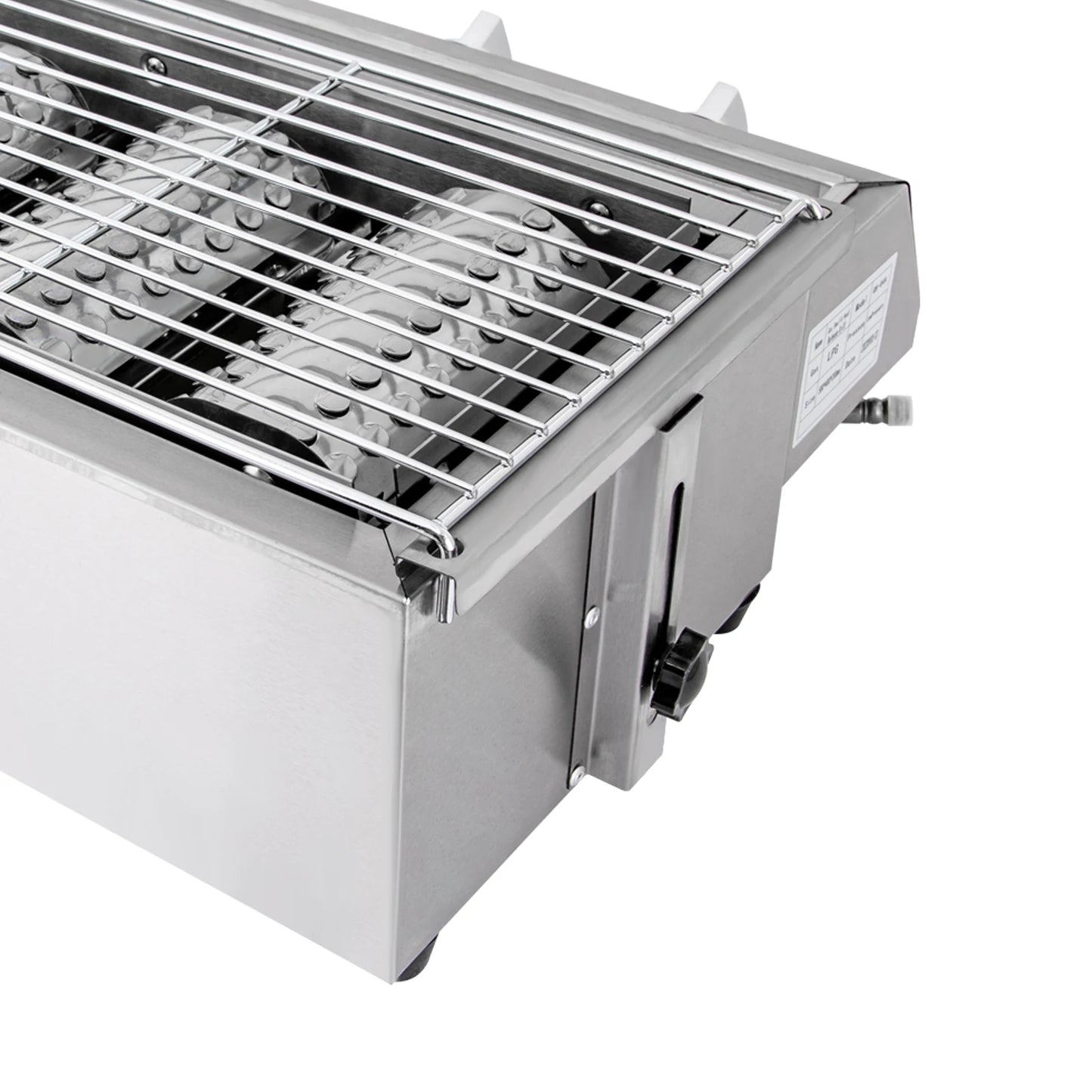 Stainless Steel Propane Gas BBQ Grill: Outdoor Patio Barbecue for Smokeless Backyard Cooking