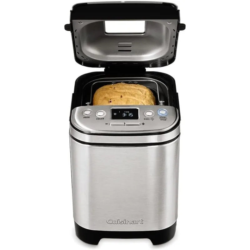 Cuisinart Bread Maker Machine, Compact and Automatic, Customizable Settings, Up to 2lb Loaves