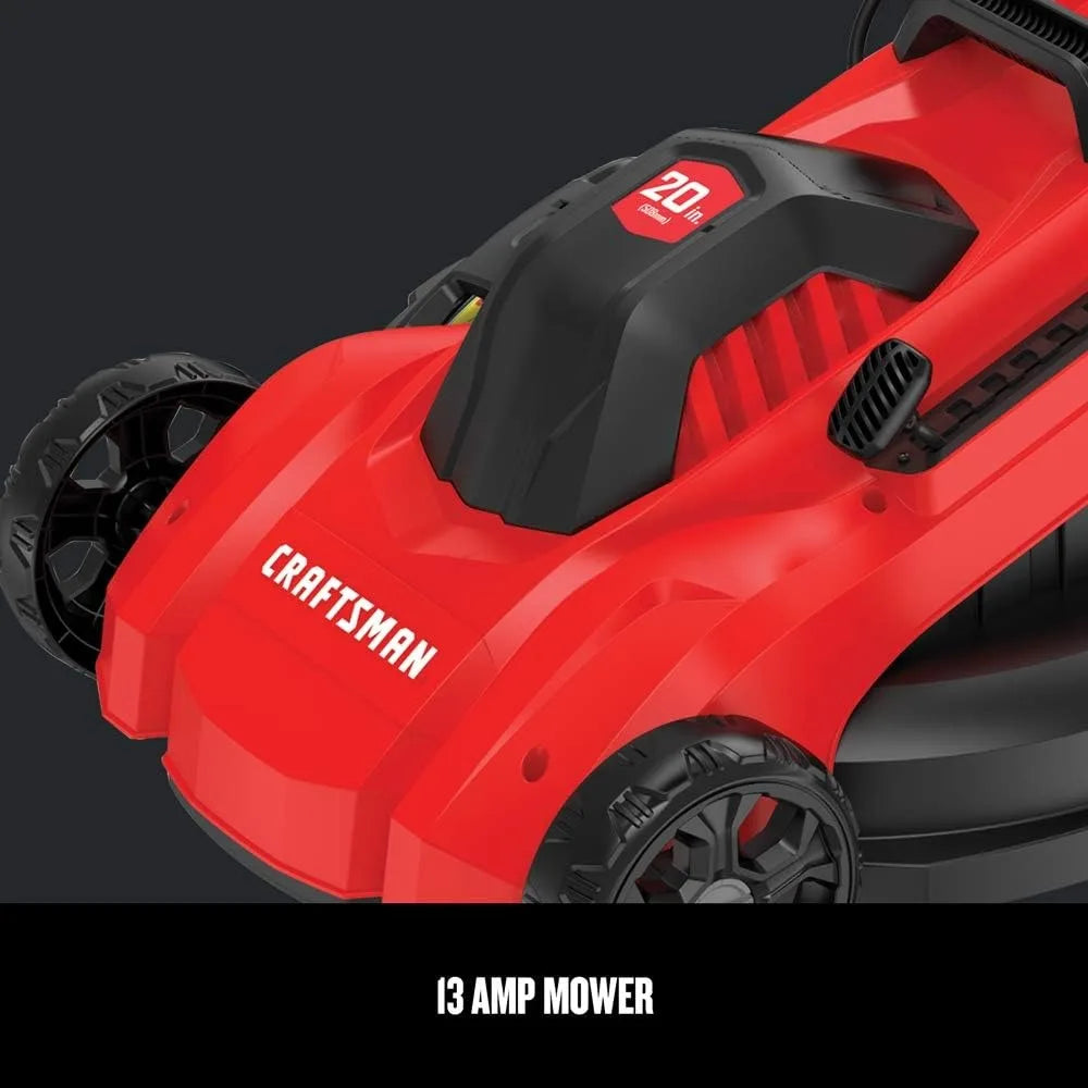 Electric Lawn Mower, 20-Inch, Corded, 13-Ah (CMEMW213), Red