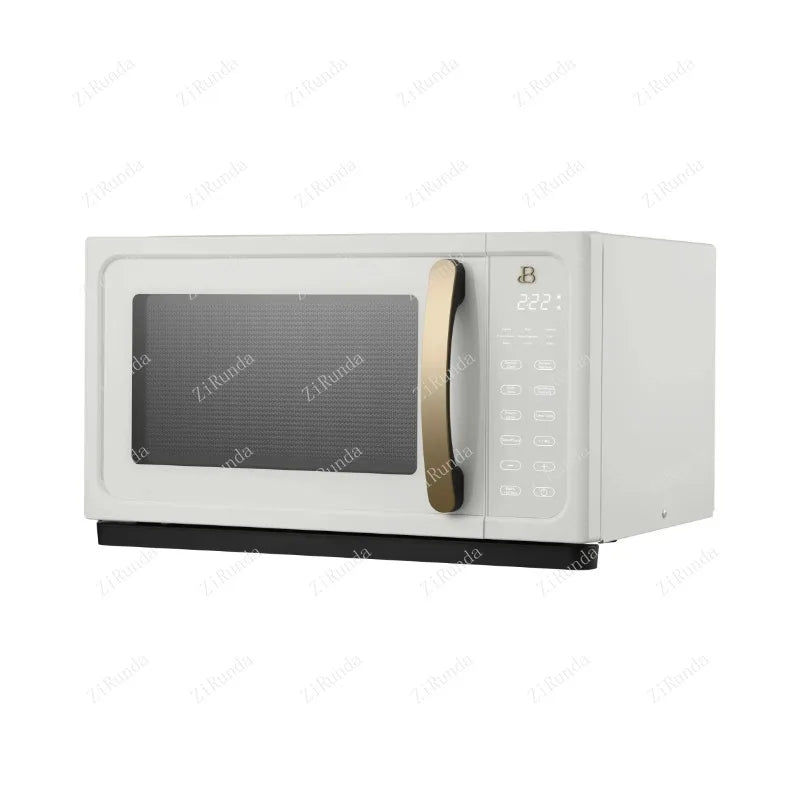 1.1 Cu ft 1000 Watt, Sensor Microwave Oven, White Icing Kitchen Appliances.