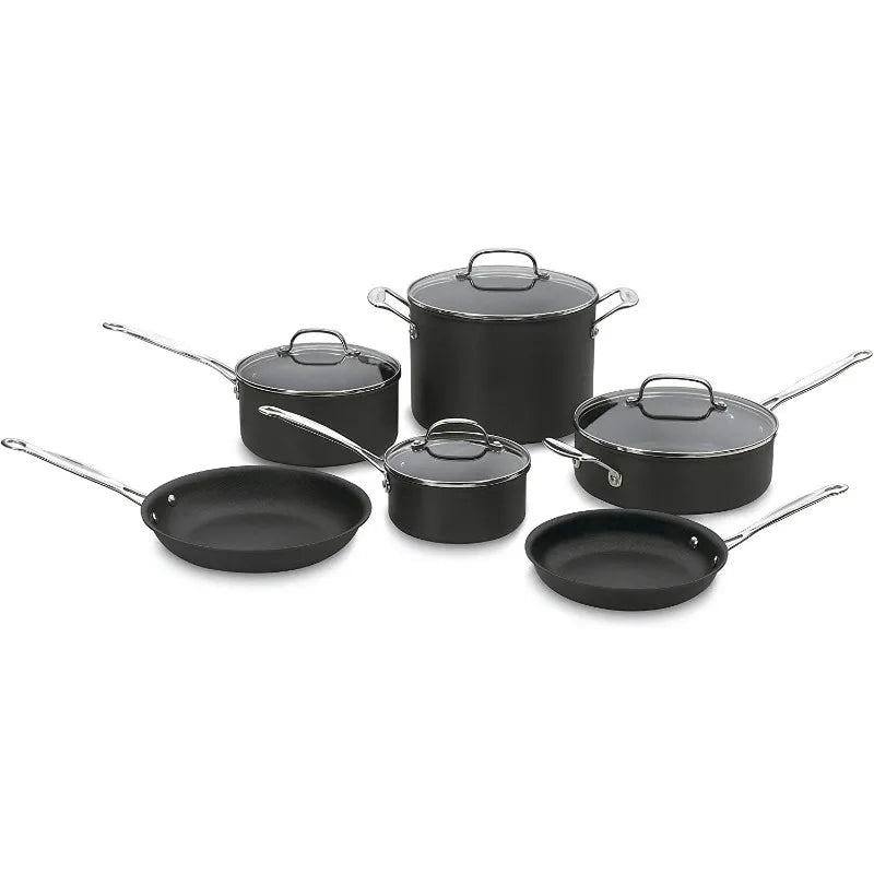 Cuisinart Chef's Classic Nonstick Hard Anodized Cookware Set, 17-Piece: Professional Quality