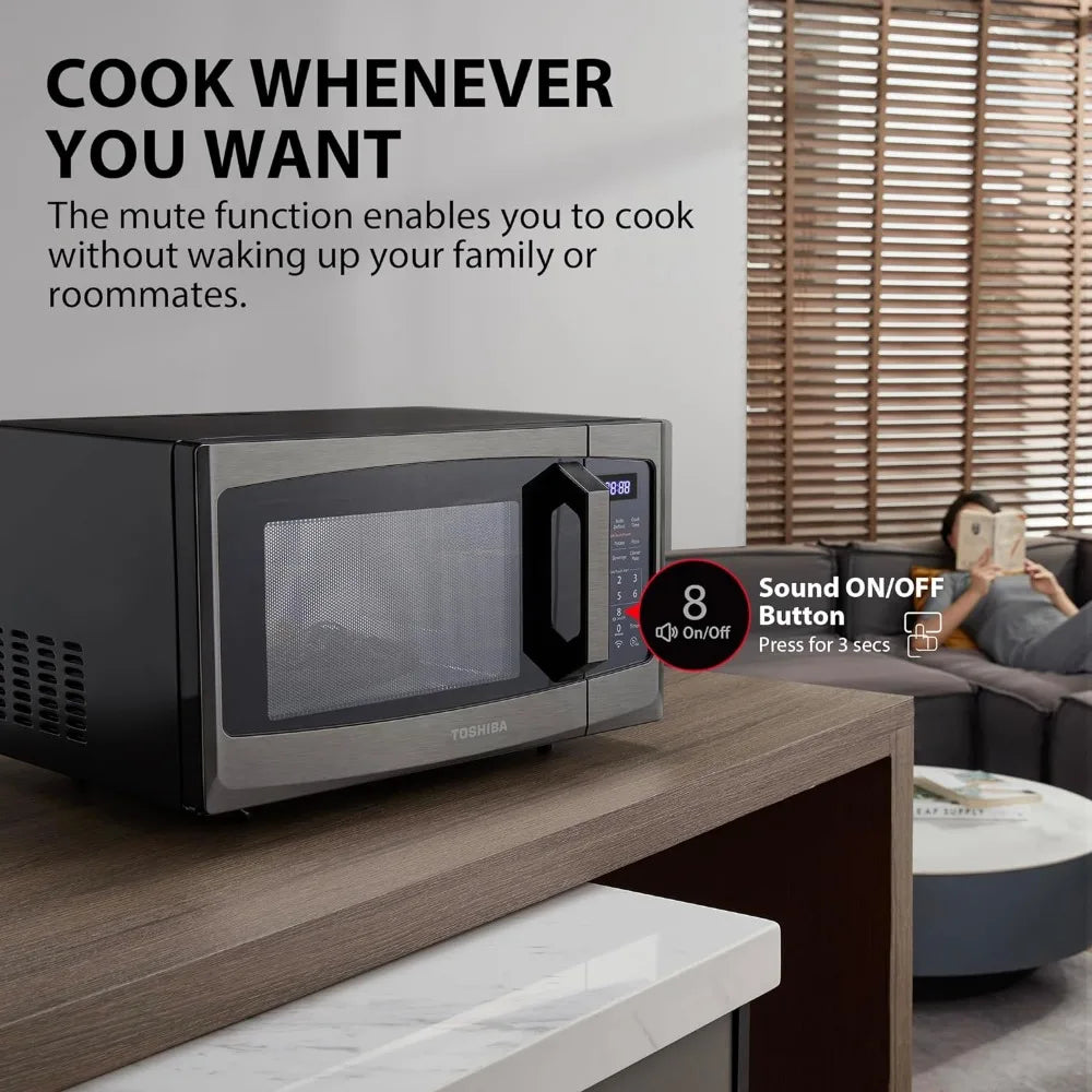 Toshiba ML-SEM23P(BS) Smart Countertop Microwave, Voice Control with Alexa, Free Recipe in APP