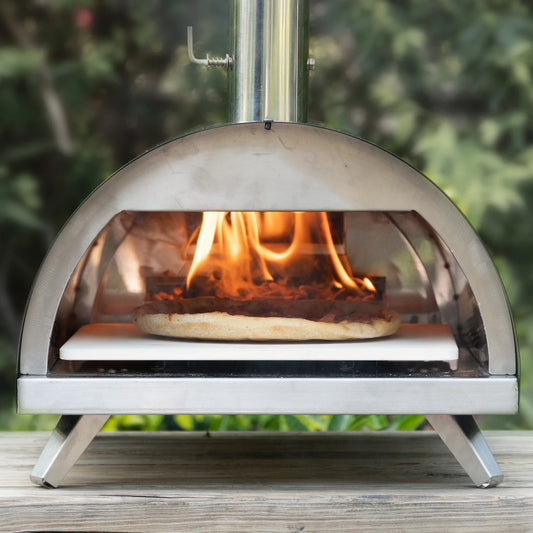 CHANGEMOORE Outdoor Pizza Oven 12 Inch Wood Pellet Burning