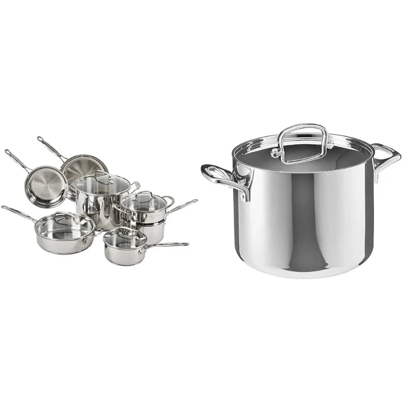 Cuisinart Piece Cookware Set, Chef's Classic Stainless Steel Collection 77-11G