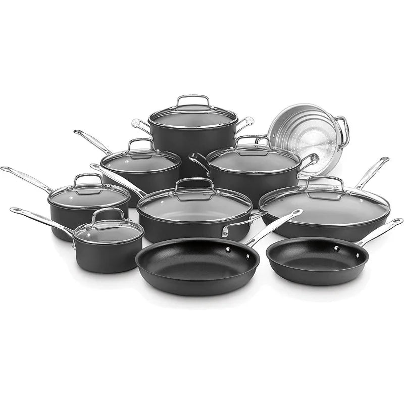 Cuisinart Chef's Classic Nonstick Hard Anodized Cookware Set, 17-Piece: Professional Quality