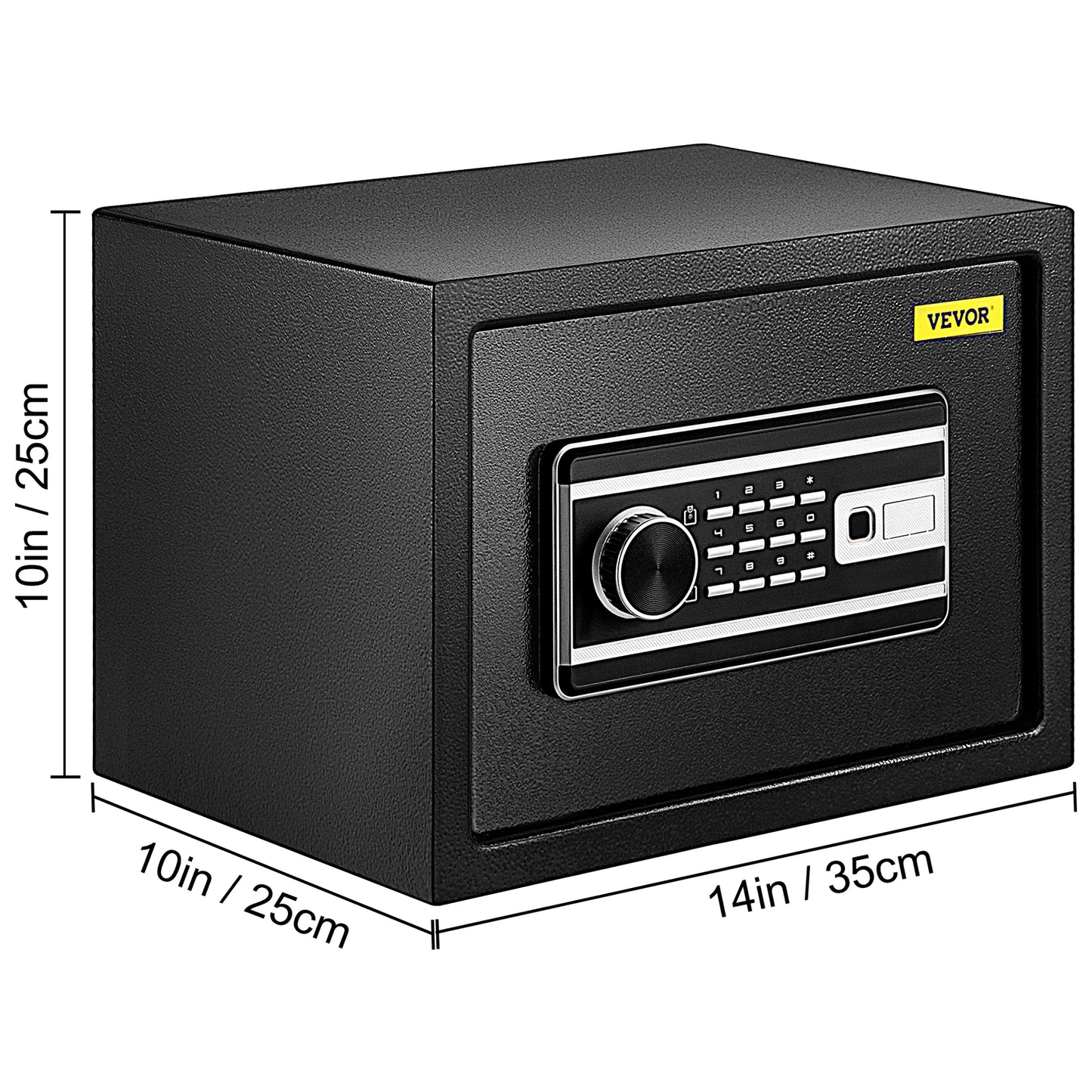 VEVOR Fingerprint Locks Safe Deposit Box 0.8/1.7/2.1 Cubic Feet Digital Electronic - Link Logical Mall