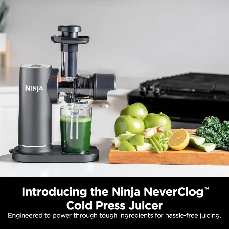 Ninja JC151 NeverClog Cold Press Juicer: Powerful, Total Pulp Control, Electric, 2 Pulp Functions