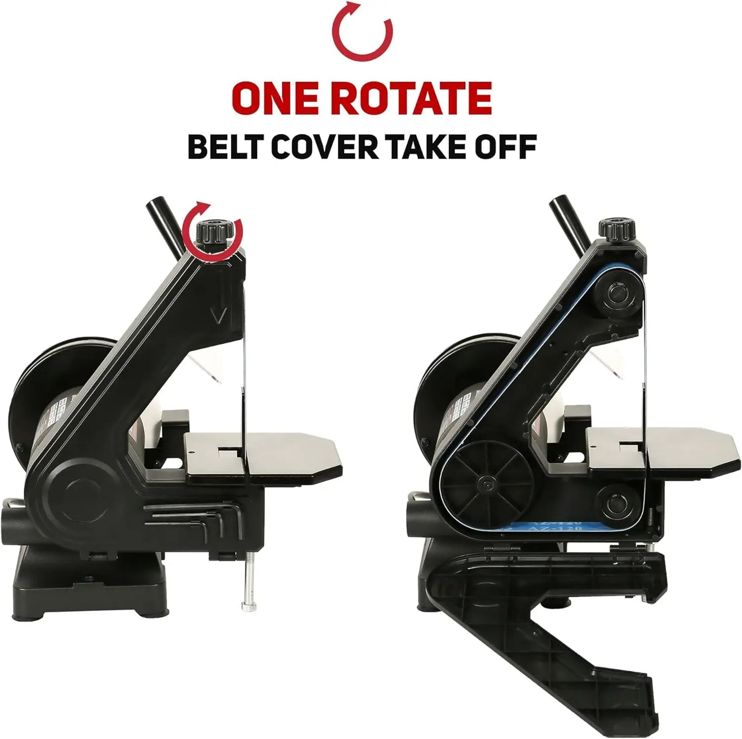 Precision Crafting Power Tool: Low Speed 1x30 Belt & 6" Grinder Sander Combo - Ideal for Knife Making