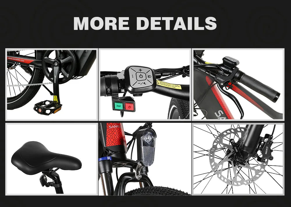 Samebike XD26 Electric Mountain Moped: Powerful 750W, 14AH Battery, 40km/H Speed