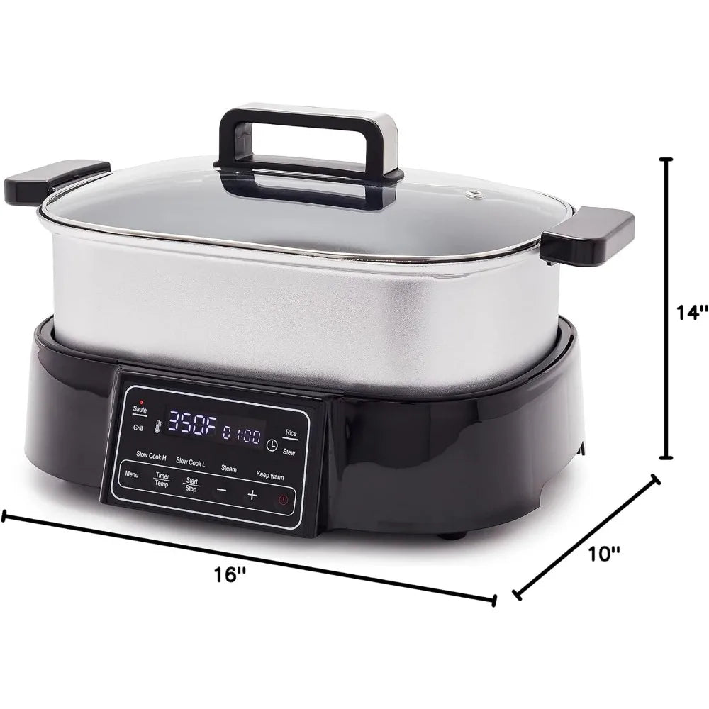 Stainless Steel 8-in-1, Ceramic Nonstick and Dishwasher Safe - Link Logical Mall