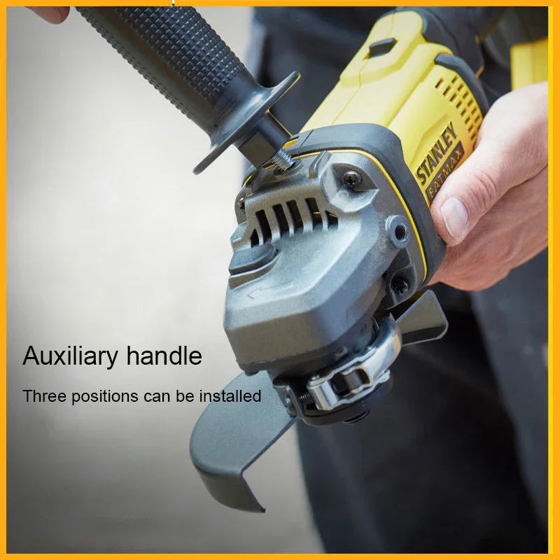 Stanley Cordless Angle Grinder: SCG400, 100x16mm, 9000rpm, Low Vibration, PowerShare 20v