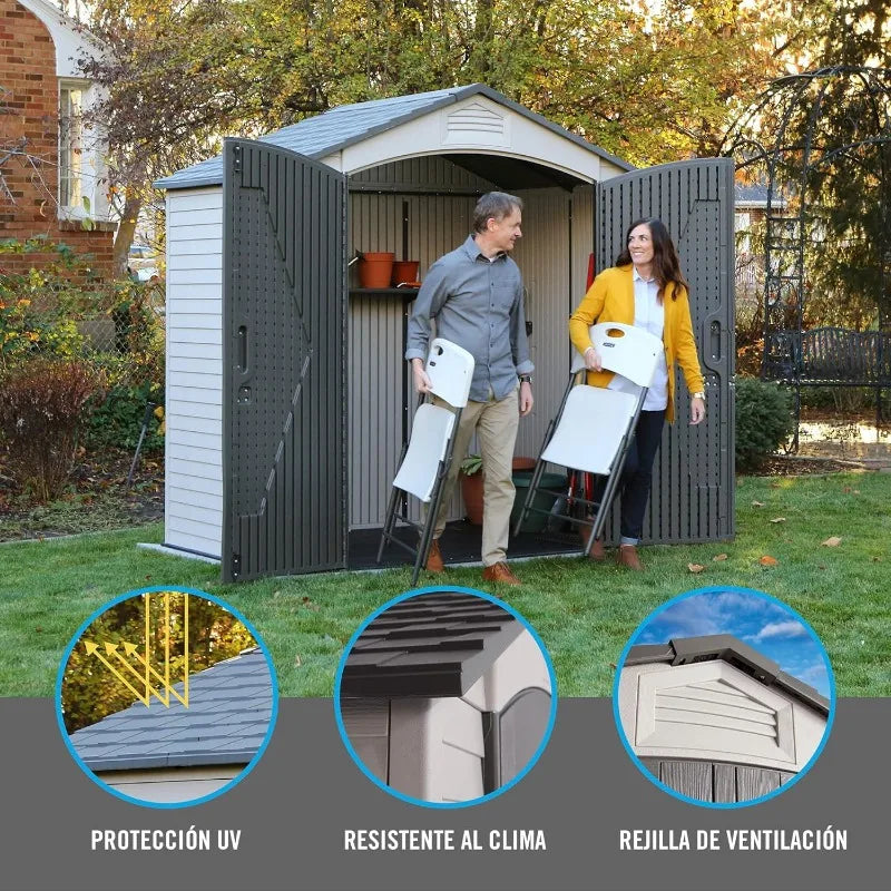 Lifetime 60057 Outdoor Storage Shed, 7 Feet by 4.5 Feet - Link Logical Mall