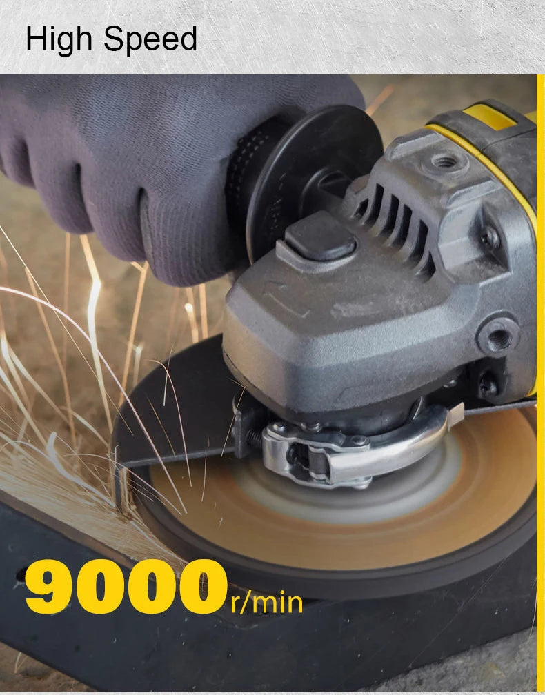 Stanley Cordless Angle Grinder: SCG400, 100x16mm, 9000rpm, Low Vibration, PowerShare 20v