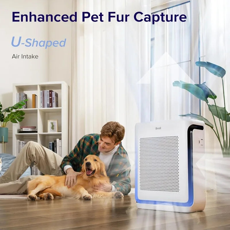 LEVOIT Large Room Air Purifier: 1900 Ft² Coverage, Washable Filters, WiFi, Air Quality Monitor