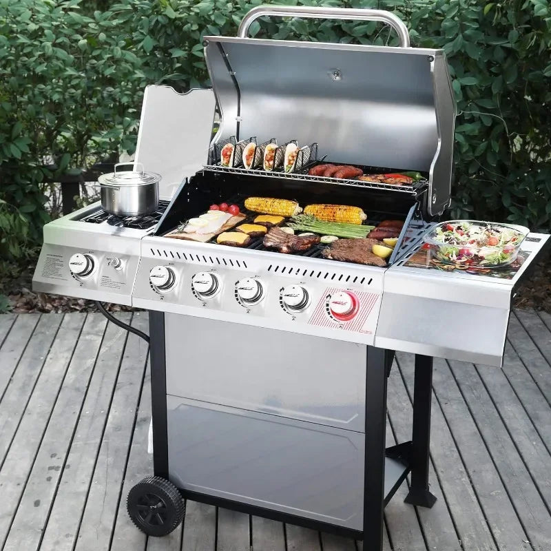 Royal Gourmet GA5401T 5-Burner BBQ Propane Grill with Sear Burner and Side Burner