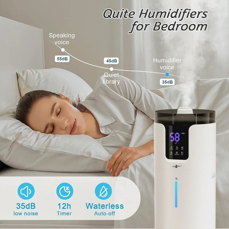 Large Room Whole house Humidifier 2000 sq. ft 4.2 Gal 16L 360° Nozzles Cool Mist Ultrasonic - Link Logical Mall