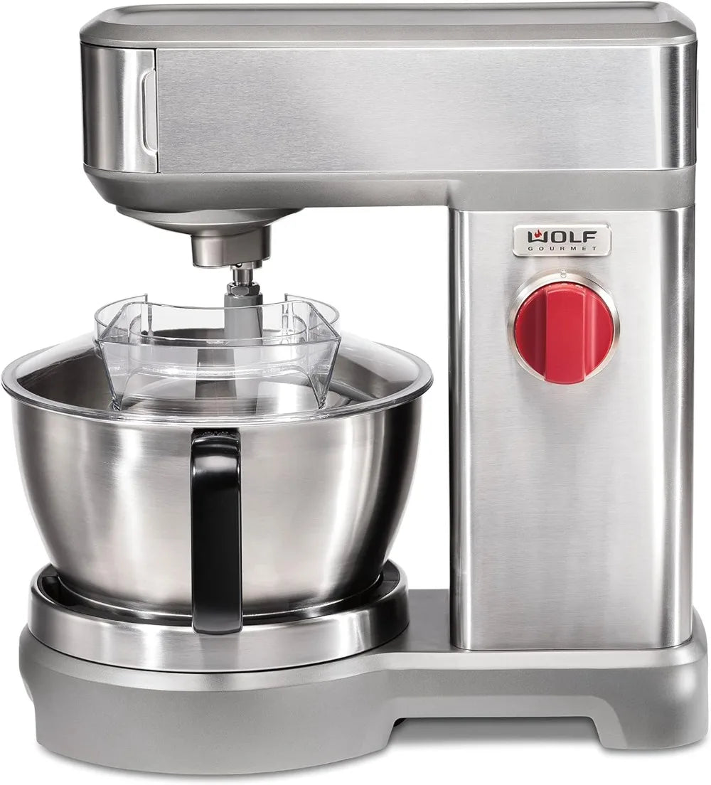 Wolf Gourmet High-Performance Stand Mixer, 7 qrt, with Flat Beater, Dough Hook and Whisk - Link Logical Mall