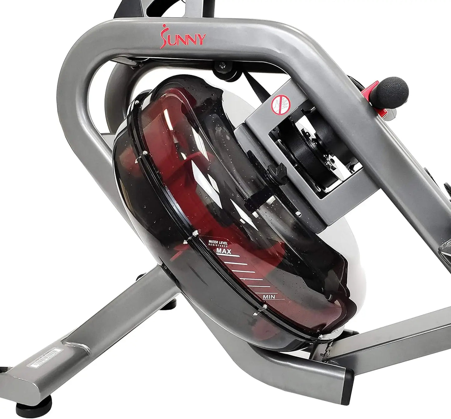 Elite Water Rowing Machine w/ High Resistance Vertical Tank, Optional Exclusive Bluetooth SunnyFit App