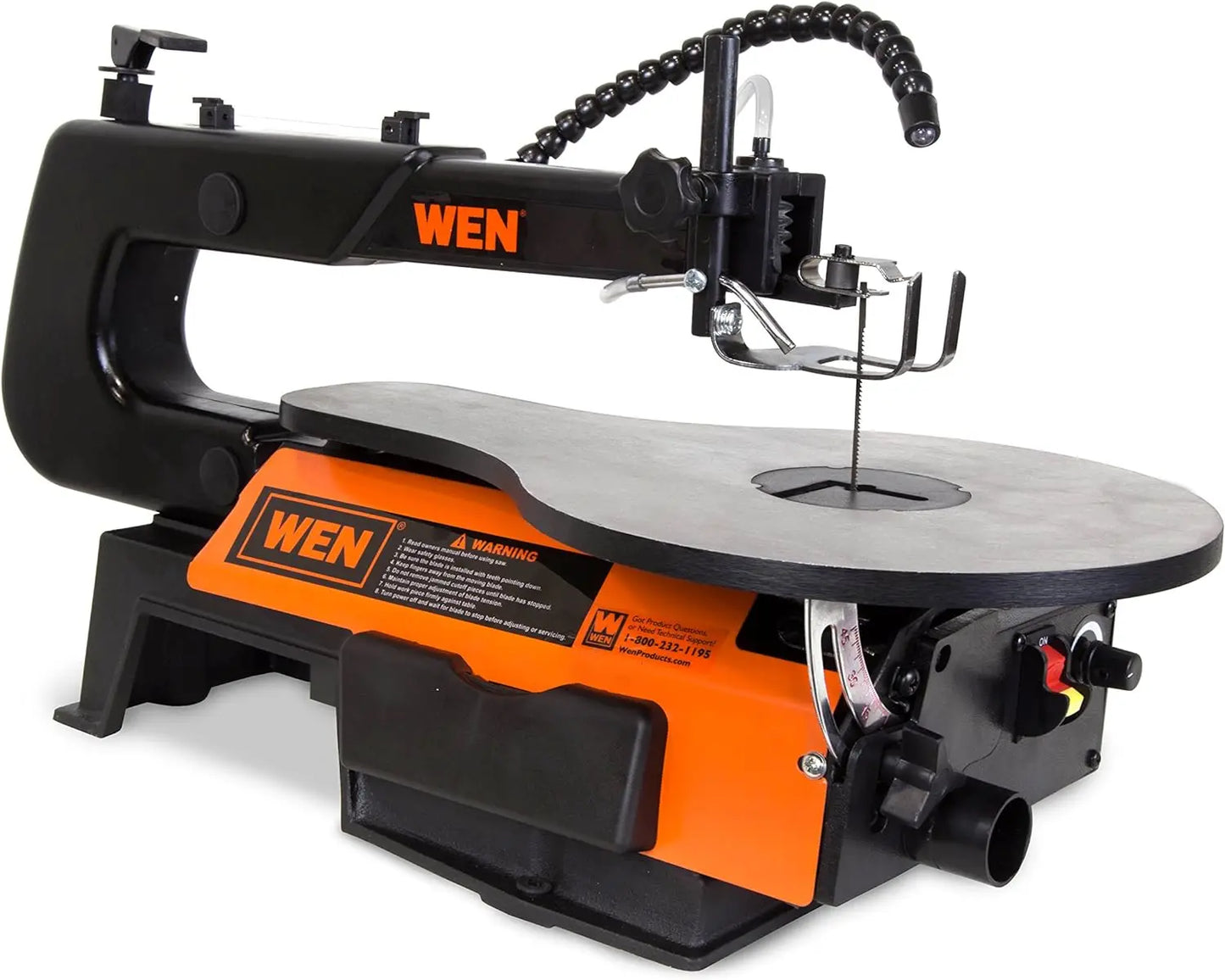 2.3-Amp 8-Inch 5-Speed Cast Iron Benchtop Drill Press Black Orange and a 2-inch spindle travel