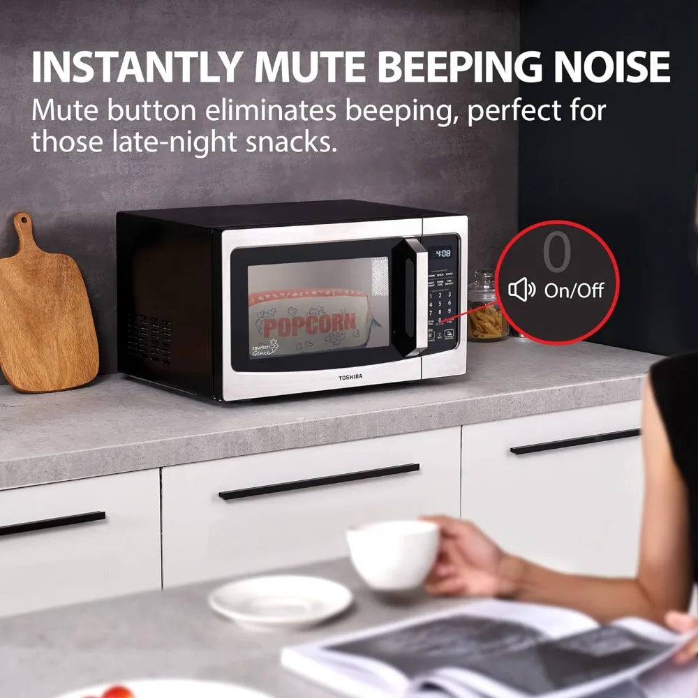 Toshiba ML-SEM23P(BS) Smart Countertop Microwave, Voice Control with Alexa, Free Recipe in APP