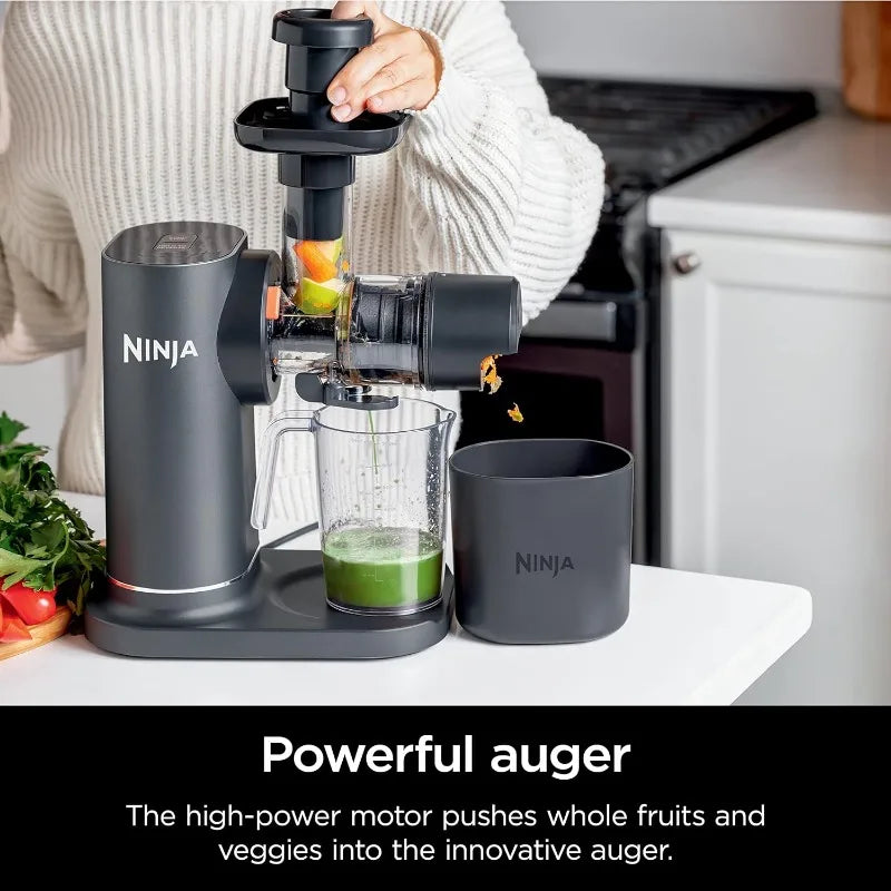 Ninja JC151 NeverClog Cold Press Juicer: Powerful, Total Pulp Control, Electric, 2 Pulp Functions