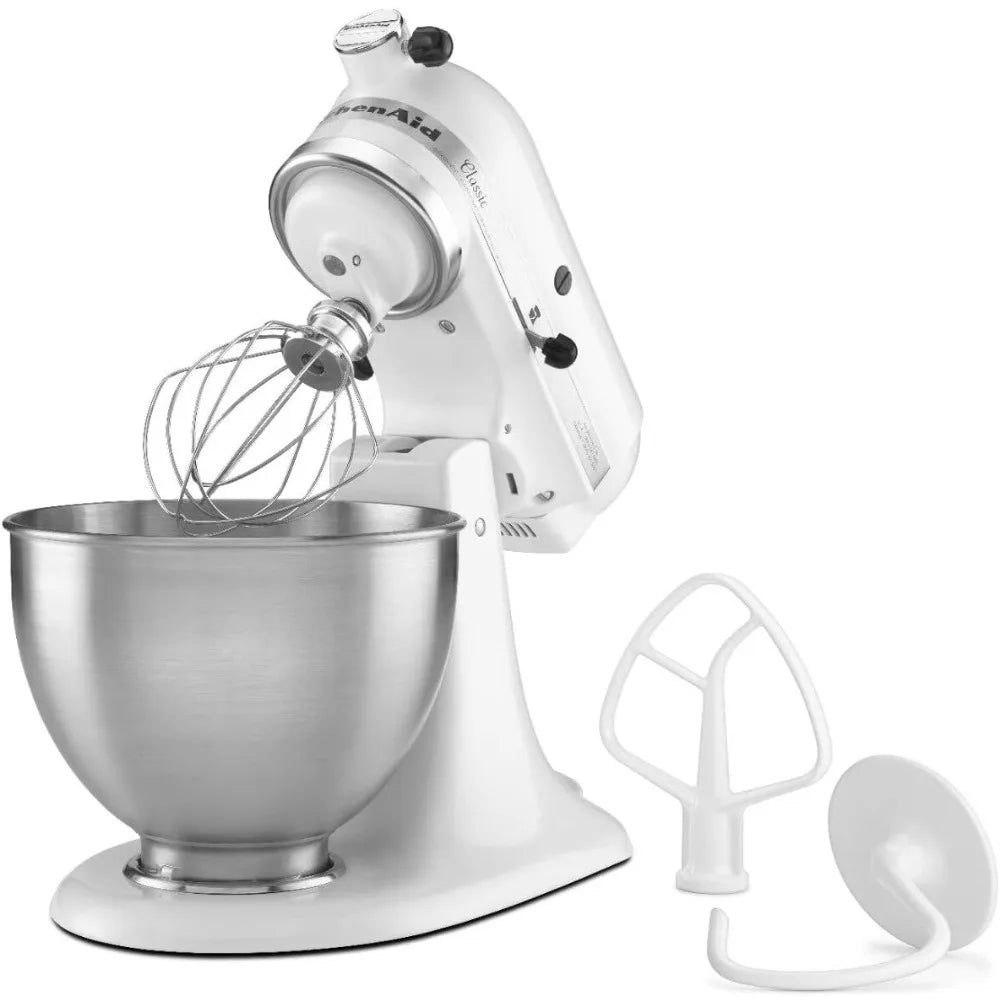 Classic Series 4.5 Quart Tilt-Head Stand Mixer, 10-Speed, with beater, dough hook and 6-wire whip,