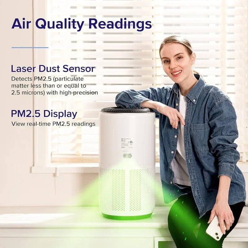 LEVOIT Large Room Air Purifier: Up to 1980 Ft² in 1 Hr, WiFi, Auto Mode, 3-in-1 Filter