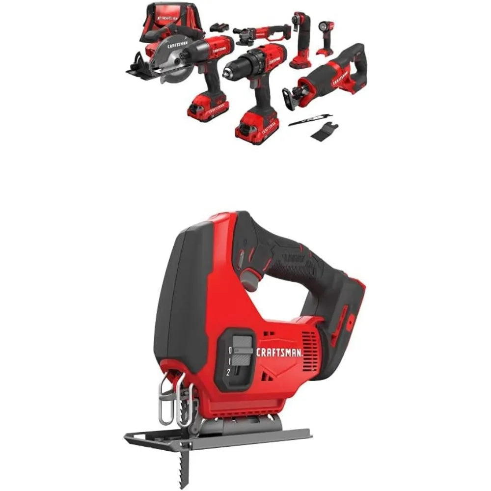 V20 Cordless Drill Combo Kit, 7 Tool (CMCK700D2)