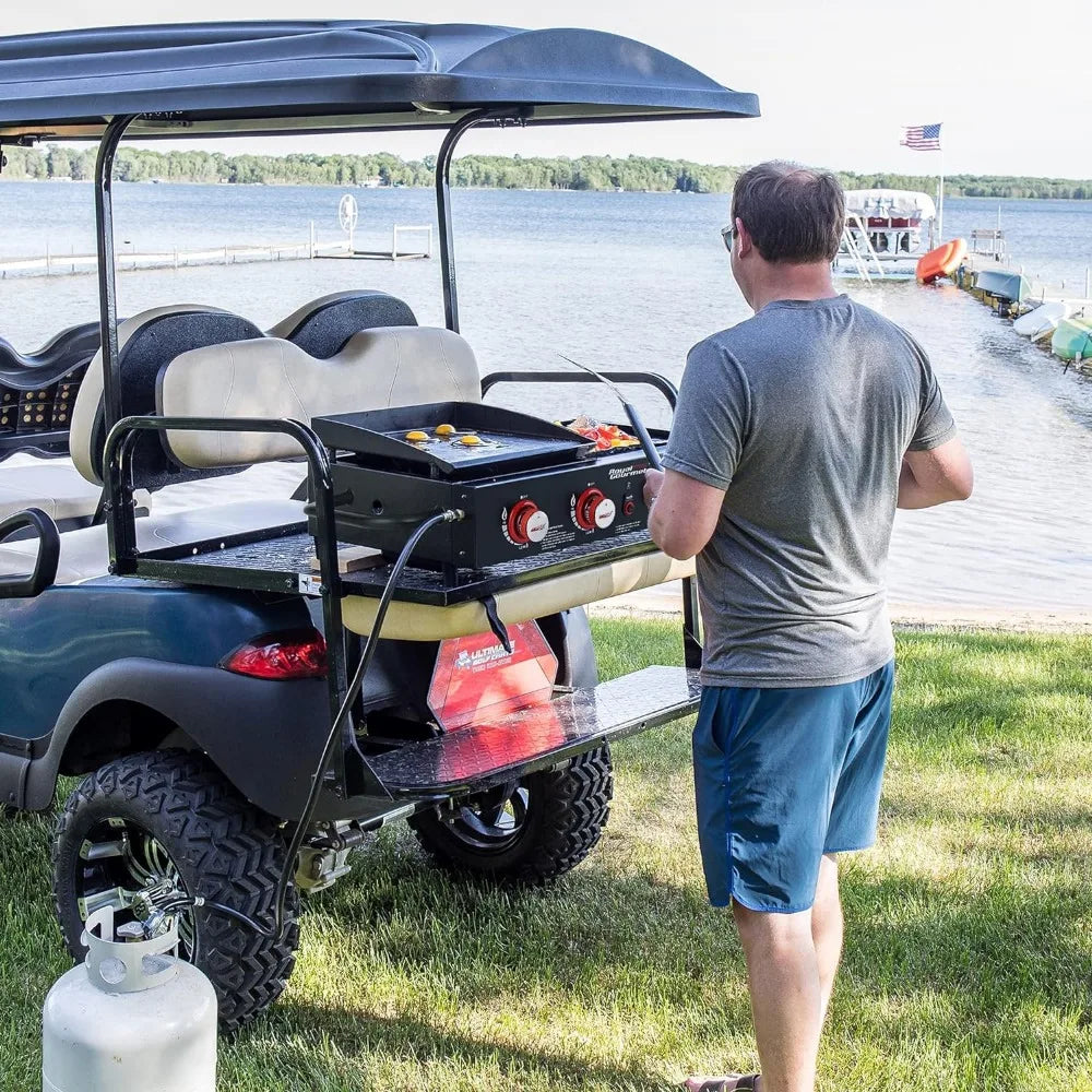 4-Burner Tailgater Grill & Griddle Combo, Portable Propane 2-in-1 Combo Design