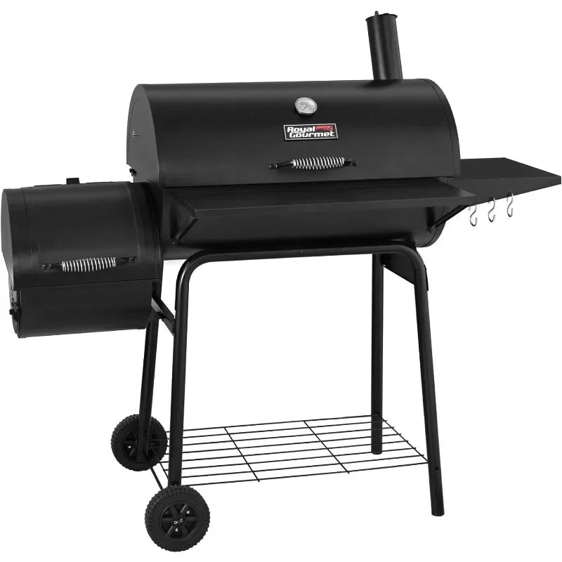 Royal Gourmet CC1830S 30" BBQ Charcoal Grill and Offset Smoker | 811 Square Inch cooking surface