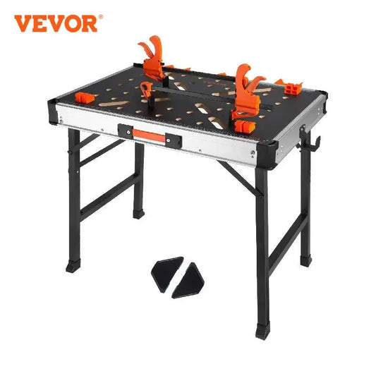 VEVOR Folding Work Table 1000LBS Load Capacity Multifuctional Portable Workbench & Versatile Sawhorse