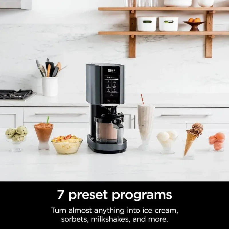 Ninja NC299AMZ CREAMi, Gelato, Mix-ins, Milkshakes, Sorbet, Smoothie Bowls 7 One-Touch Programs