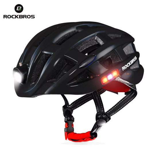 ROCKBROS Waterproof Bike Helmet USB Charge Cycling Helmet Intergrally-molded - Link Logical Mall