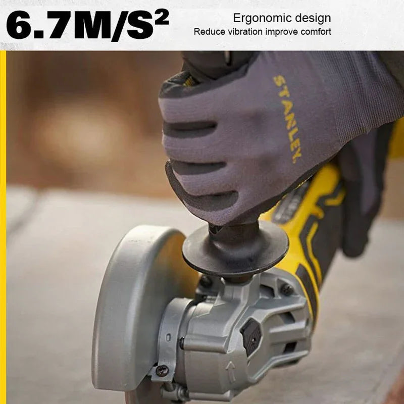 Stanley Cordless Angle Grinder: SCG400, 100x16mm, 9000rpm, Low Vibration, PowerShare 20v