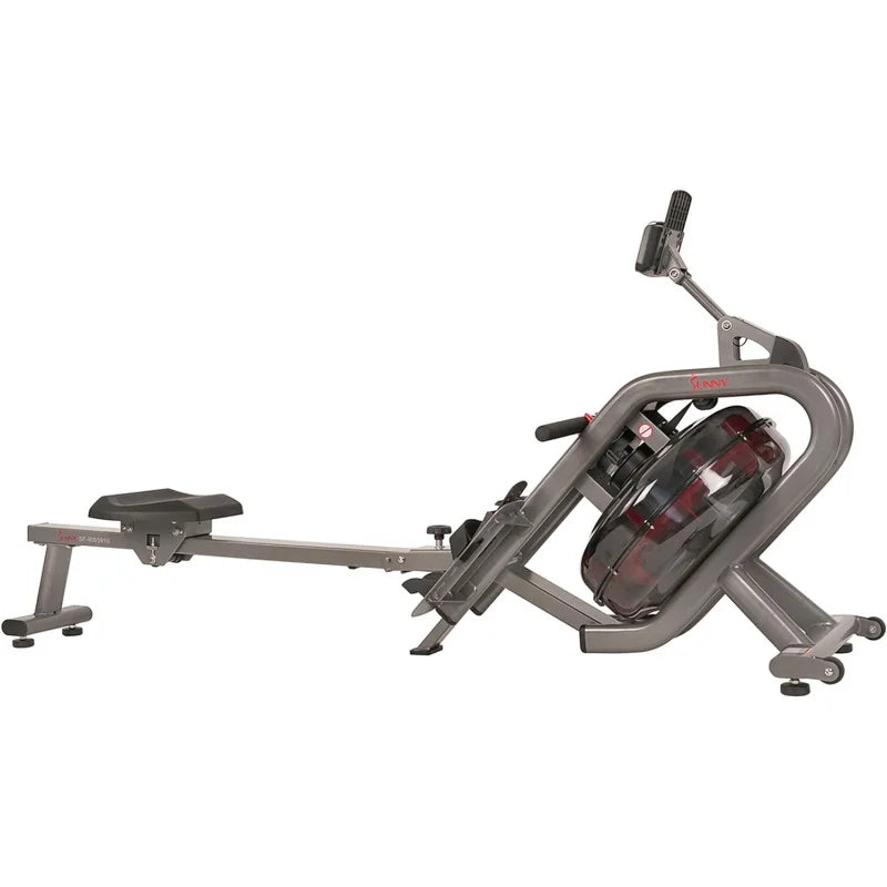 Elite Water Rowing Machine w/ High Resistance Vertical Tank, Optional Exclusive Bluetooth SunnyFit App