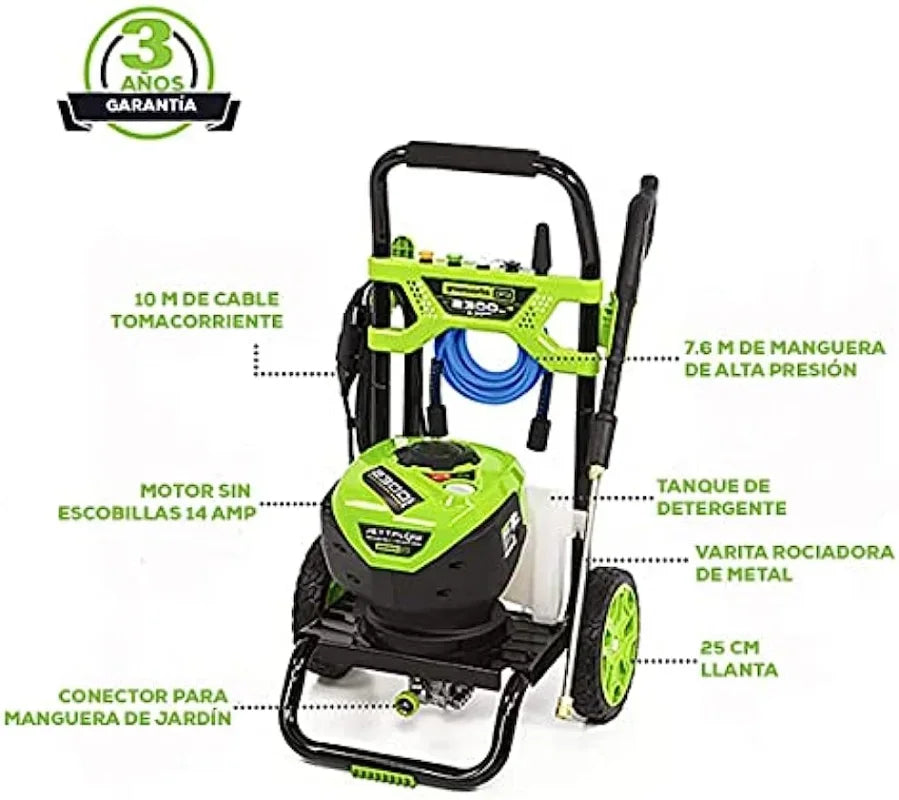 Greenworks PRO 2300 PSI TruBrushless (2.3 GPM) Electric Pressure Washer (PWMA Certified)