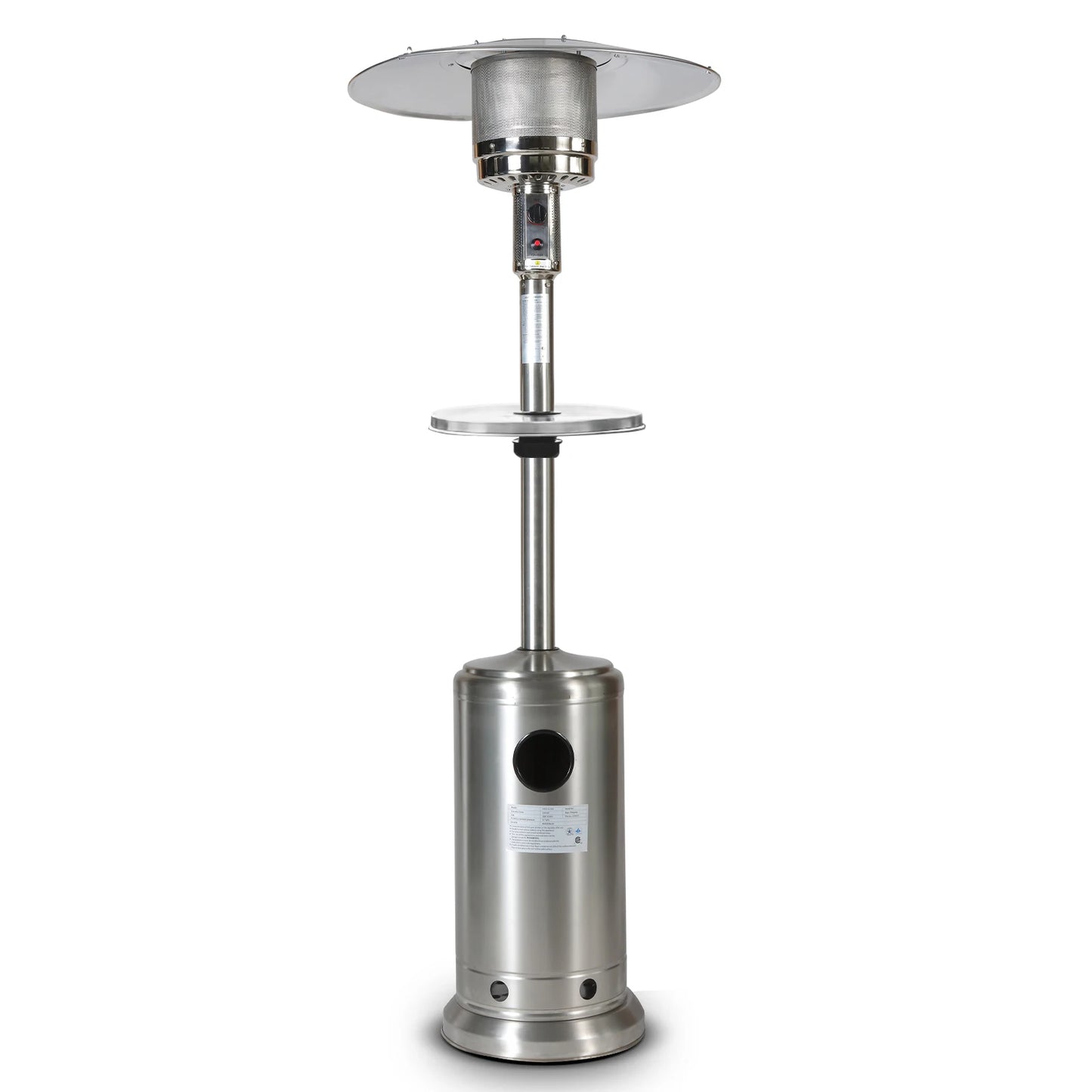 46000BTU Propane Patio Heater: Outdoor Garden Gas Heater with Wheel & Cover, 3 Styles