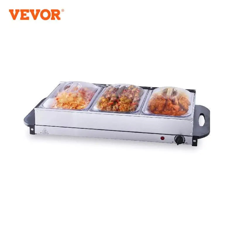 VEVOR Electric Buffet Server & Food Warmer / Electric Warming Tray, with Temp Control